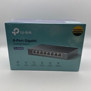 tp-link 8-Port Gigabit Desktop Switch Model: TL-SG108 New In Box, Sealed
